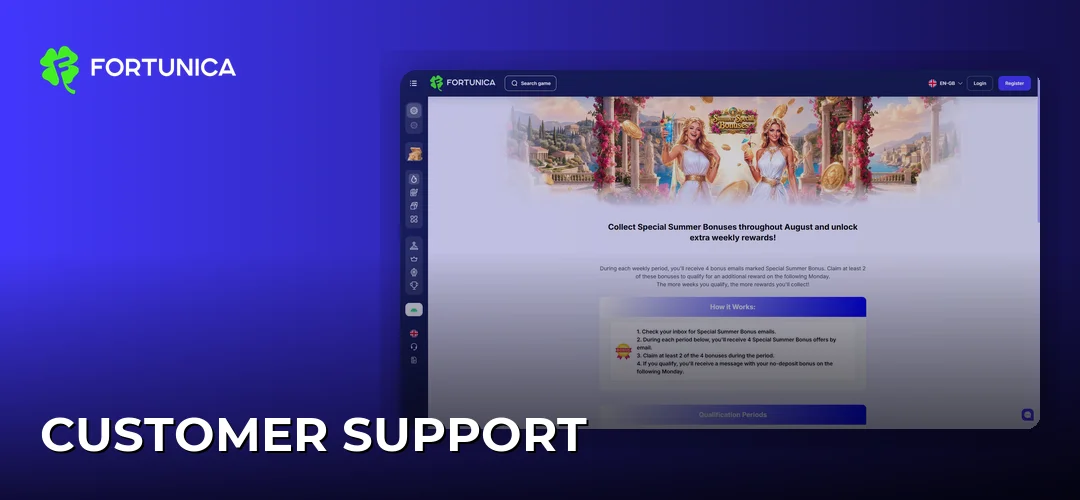 Customer support