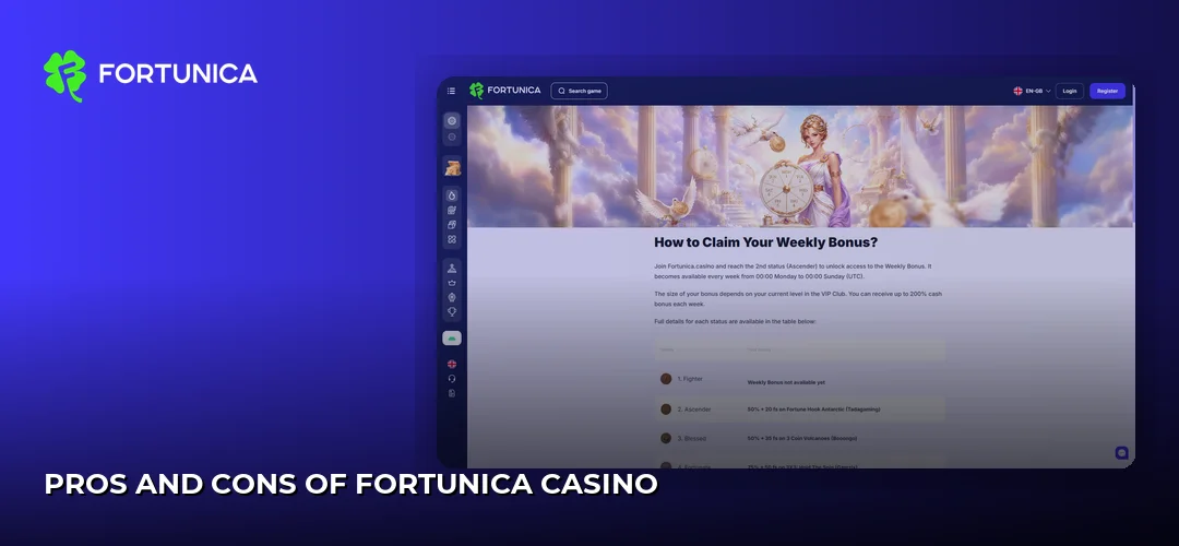 Fortunica promotional banner